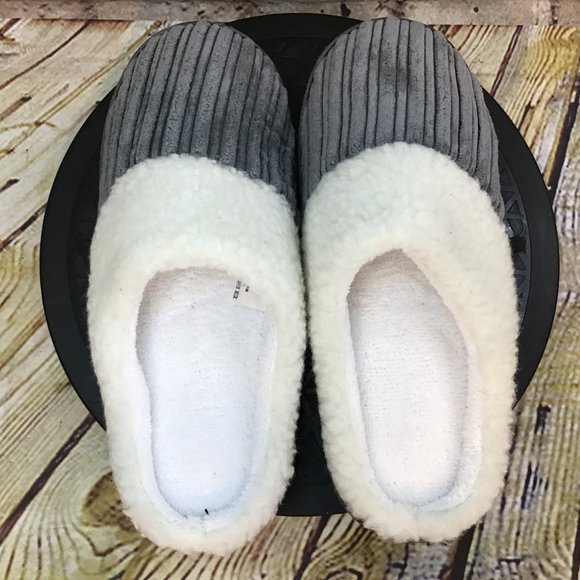 NY Threads Women's Gray Comfy Soft Coral Fleece Lined Slippers Size Small US 5 - Picture 8 of 9